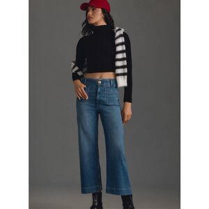 Anthropologie Blue Cropped Jeans